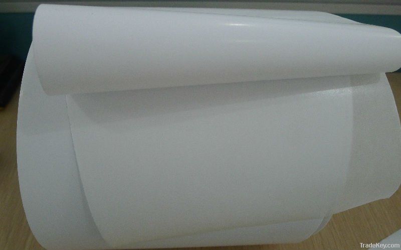 Cast coated adhesive paper sticker: