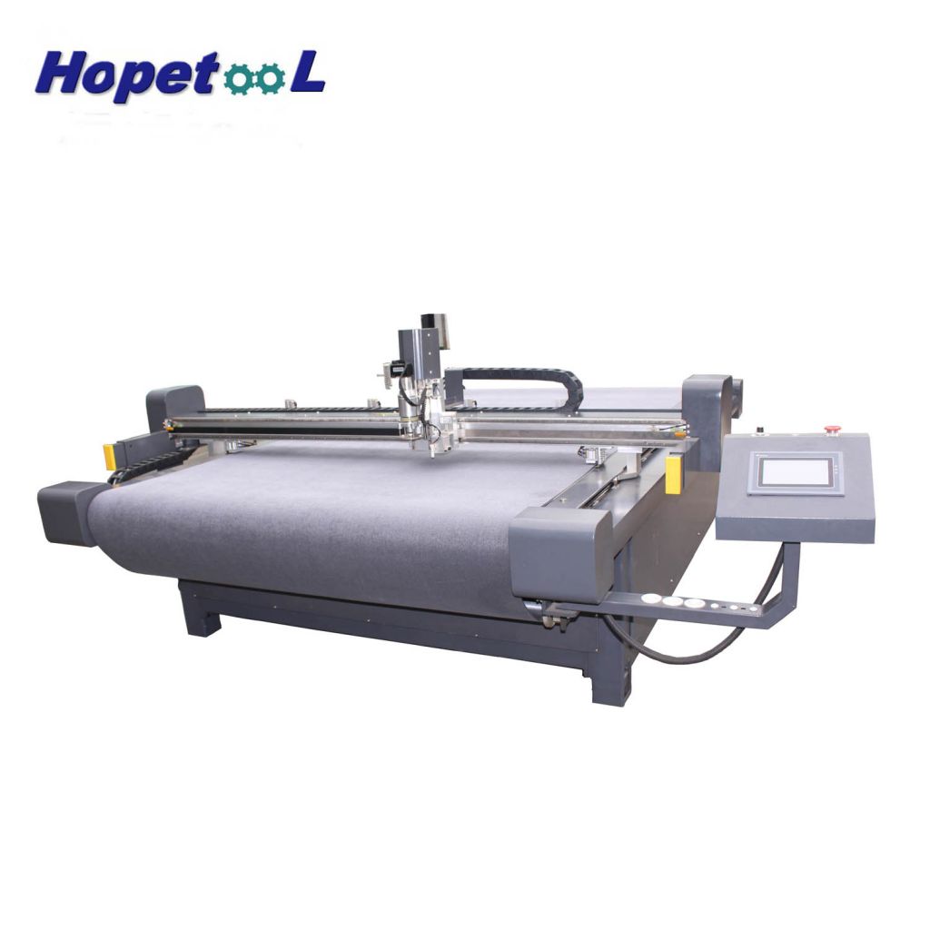 foma lather cardboard CNC oscillating  knife cutting machine