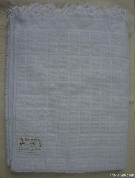 100% polyester white hajj towel