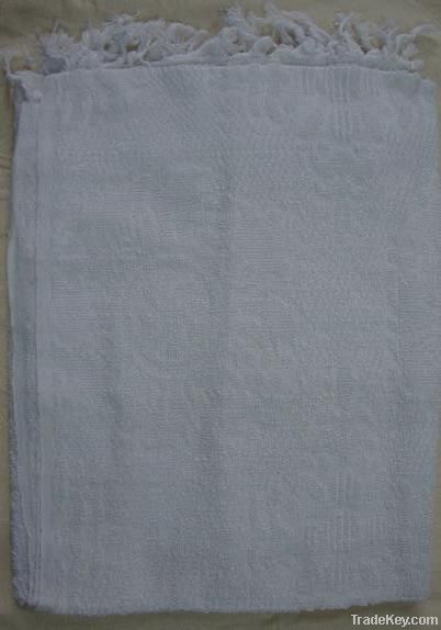 100% polyester white hajj towel