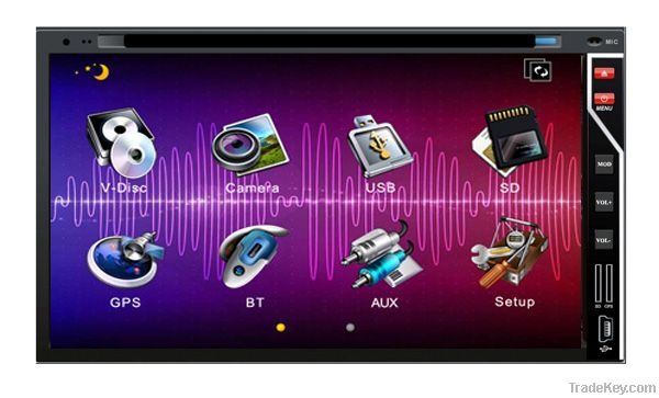 Android 4.0 2 Din Car dvd Player with GPS Car electronics WIFI 3G 6.95