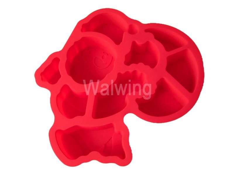 silicone cake mould in santa shape