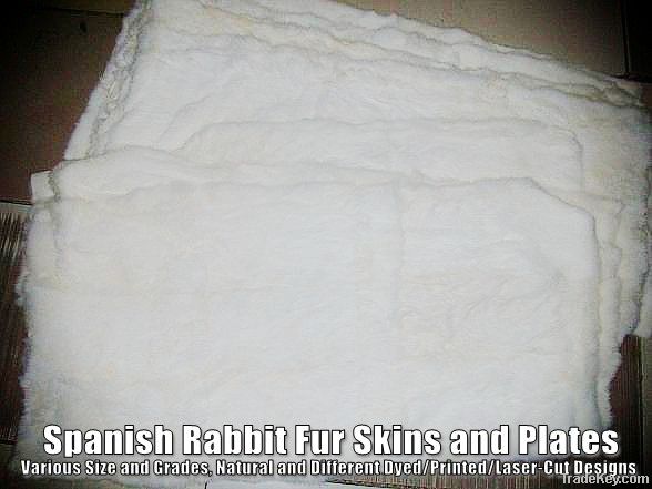 Spanish Rabbit Fur Skins and Plates