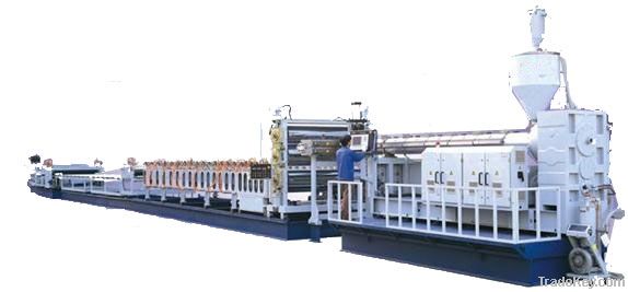 PE Wood Plastic Sheet Production Line