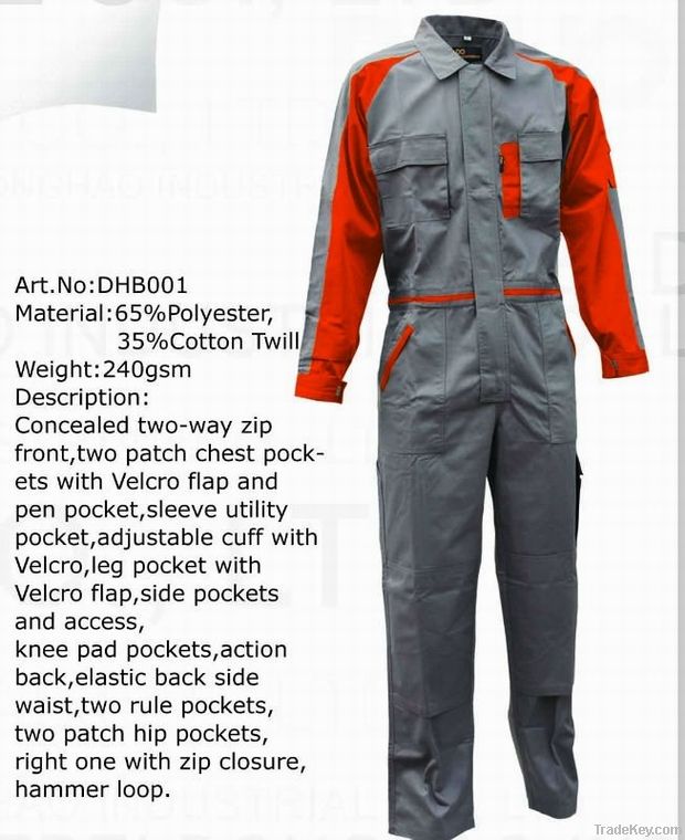 reflective workwear coverall