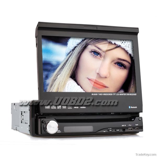 7 Inch 1Din Car DVD Player with GPS RDS Bluetooth TV