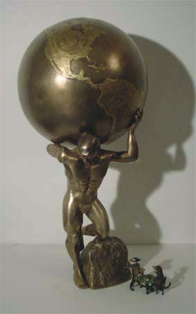 Atlas Bronzes Sculpture