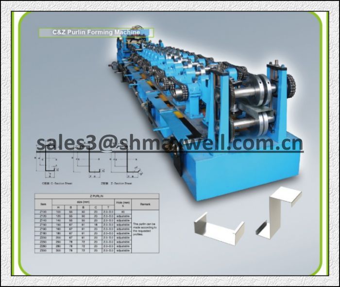 C&Z Purlin Interchange Roll Forming Machine