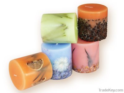 Decorated candles