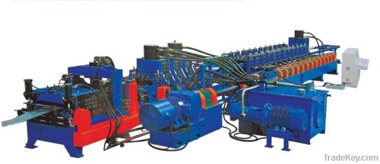 Guardrail forming machine