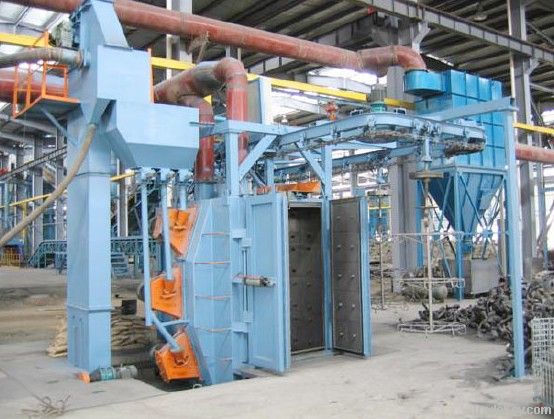 Hanger-type shot blasting machine