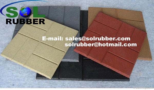 24&quot;x24&quot;, 18&quot;x18&quot;, 16&quot;x16&quot; rubber tiles rubber pavers