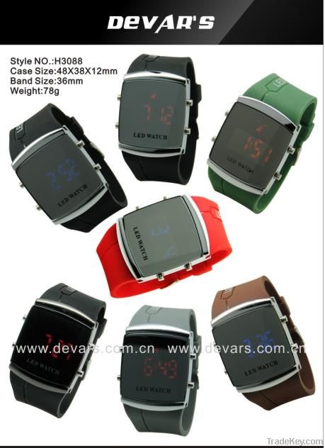 Silicone led watch