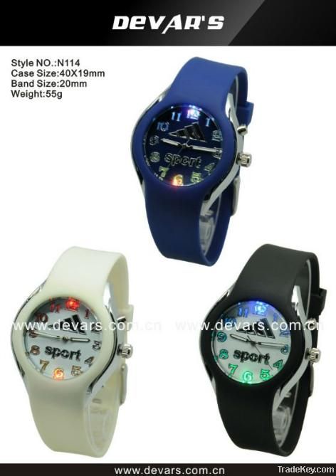 Silicone led watch