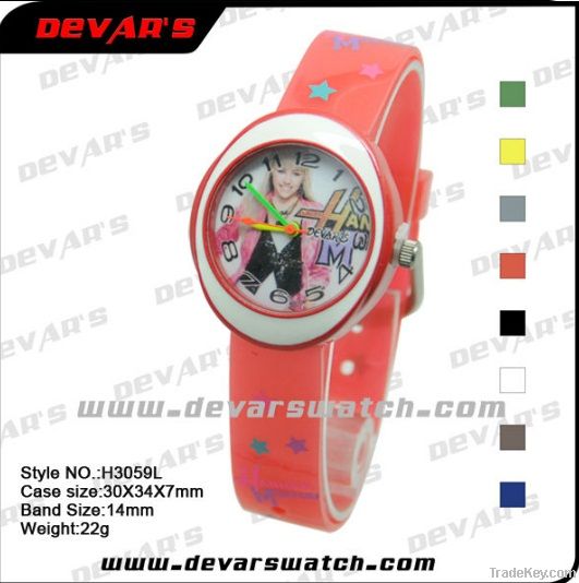 2012  Plastic Kids Cartoon Watch