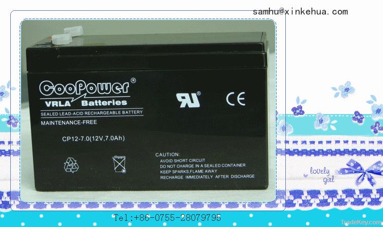 vrla battery 12v7ah (HOT product!)