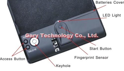 MS100B Portable Fingerprint Biometric Mini Car Gun Safe Box / Vault