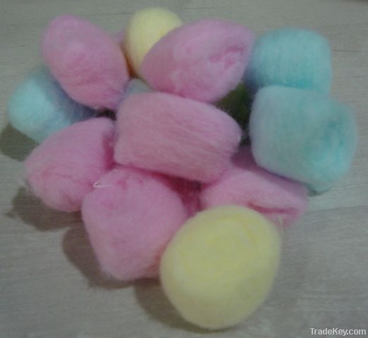 Absorbent Cotton Balls Colored