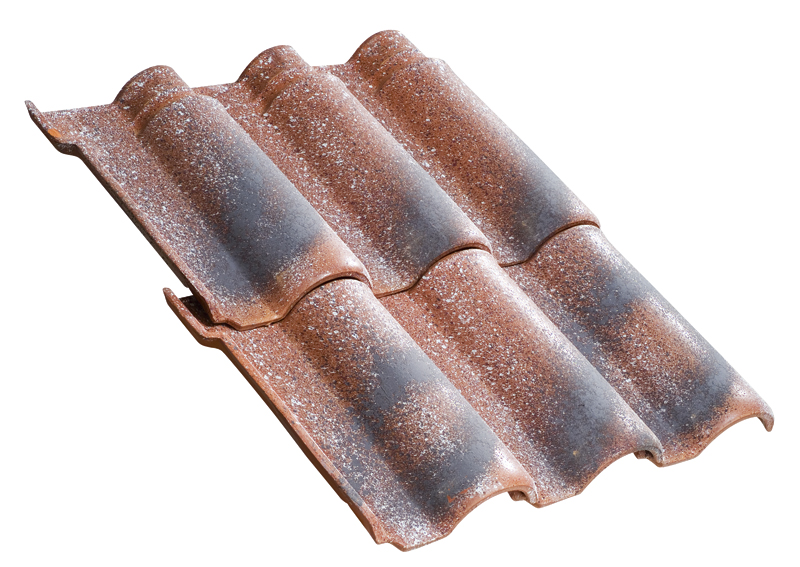 Portuguese Clay Roof Tile Antique