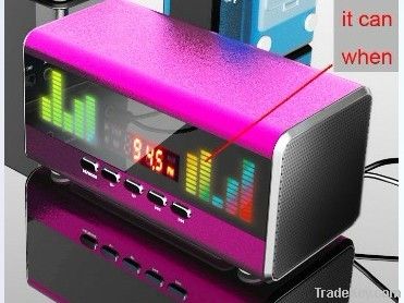 The new LED display portable mini speaker, Support USB/TF/FM