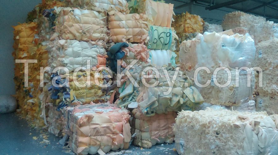 Polyurethane foam scrap for rebond foam