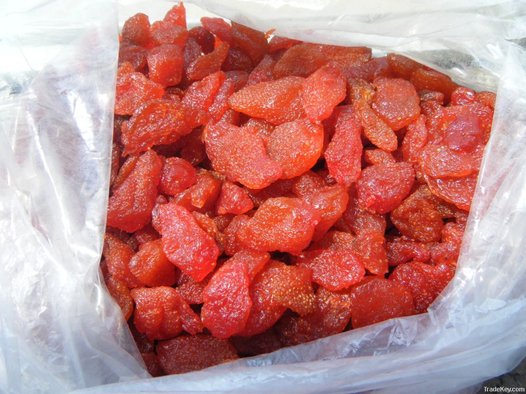 2013 new crop-glaced high quality dried strawberry