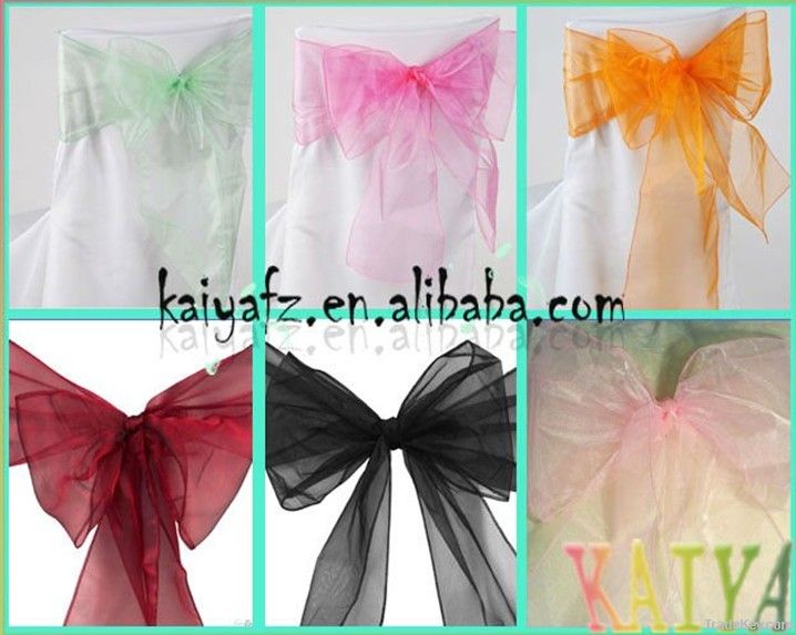 Organza chair sash