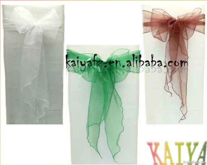 Organza chair sash