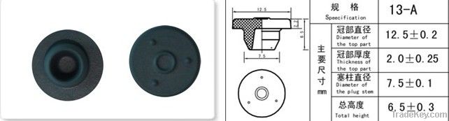 13mm butyl rubber stopper is for antibiotic bottle