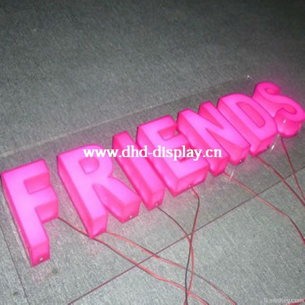 Outdoor waterproof LED acrylic letters