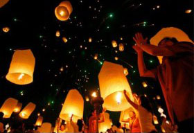 Sky Lantern, Khoom Fay, Kung Ming Lantern