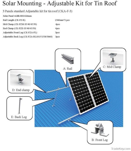 Solar Panel Mounting Structure