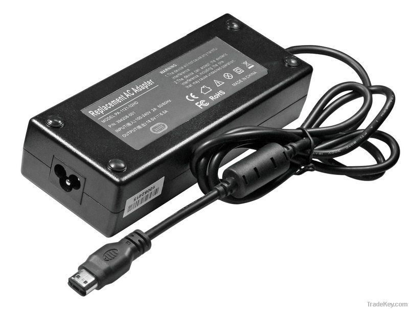 Laptop Adapter For HP 18.5V6.5A flat oval mouth