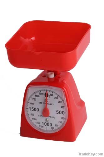 kitchen scale 5kg red