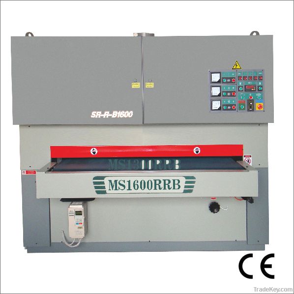 Wide belt grinding machine for metal