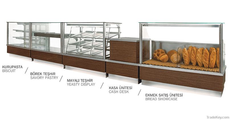 Baked Products & Savory Pastry Display Counter