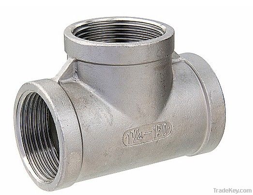 Stainless steel casting pipe fitting tee