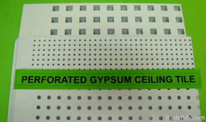 Perforated Gypsum Ceiling Tiles