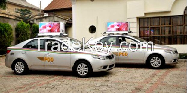 Taxi top advertising led display