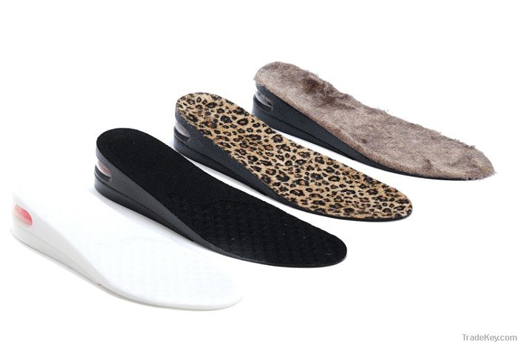 PU air cushion height increasing insole