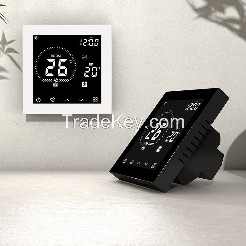 FCU thermostat DC24V with heating and cooling fan speed control WIFI remote smart controller