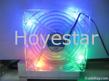 OEM LED color fan, air purifier fan, laptop LED fan,