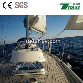 Synthetic teak pvc soft flooring for yacht,boat,pontoon Size:190X5MM