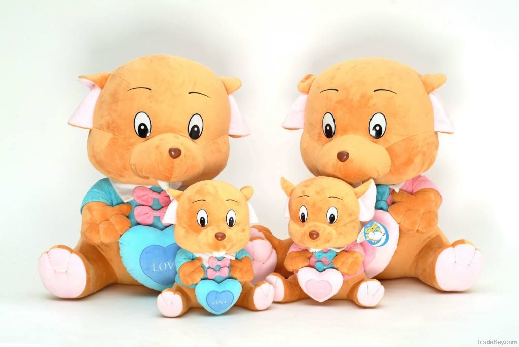 plush lovely bear family