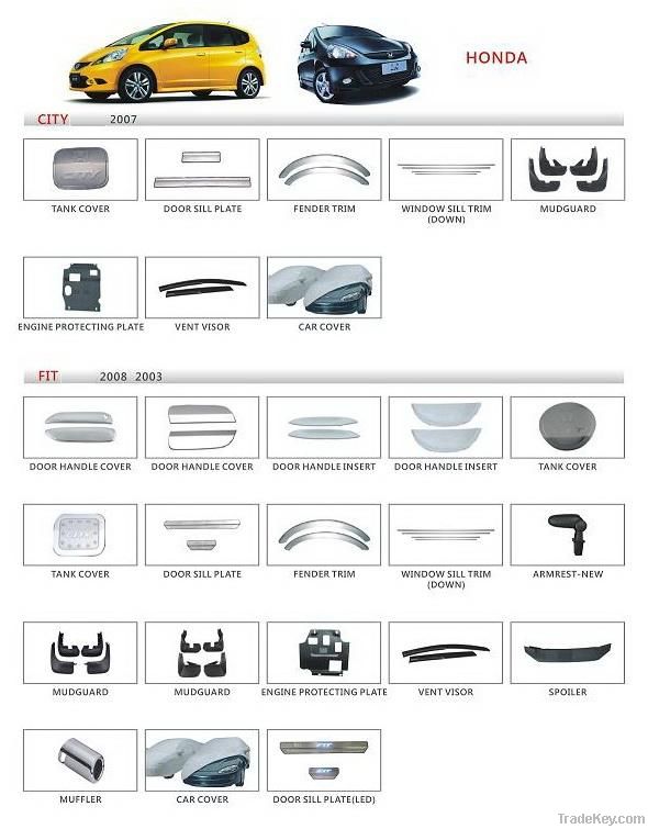 Auto parts, Auto accessories for HONDA