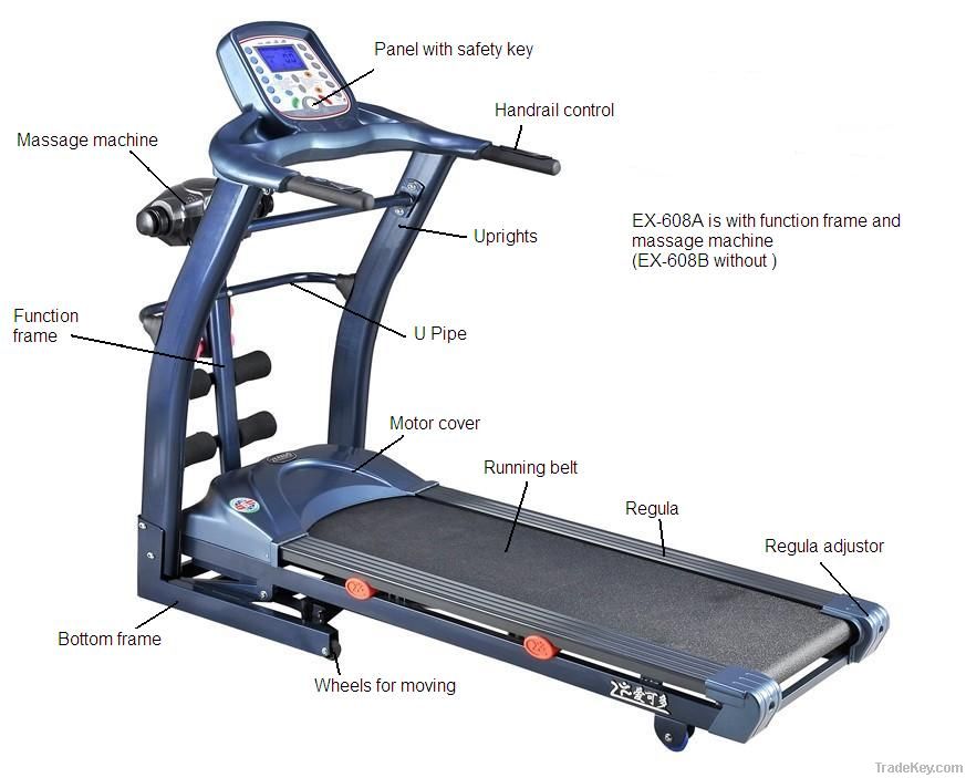 With Massage Training Equipment Motor Treadmill