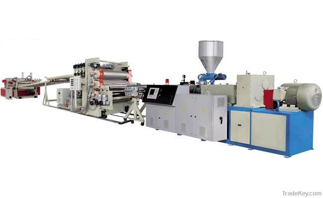 Plastic building templates production machine