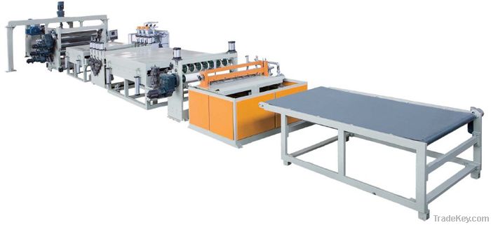 PVC Corrugated Sheet Extrusion Line