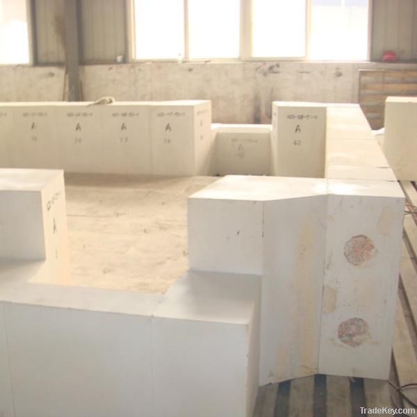 Fused zirconia corundum bricks