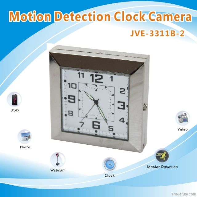 JVE-3311B-2 clock mini camera; clock audio recorder;clock usb recorder